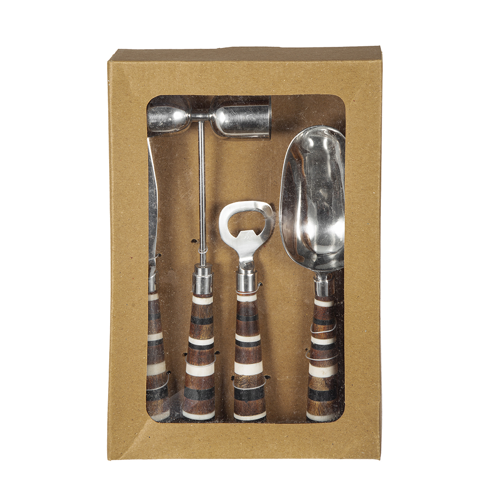 S/4 Barware Tools In Open Face Box