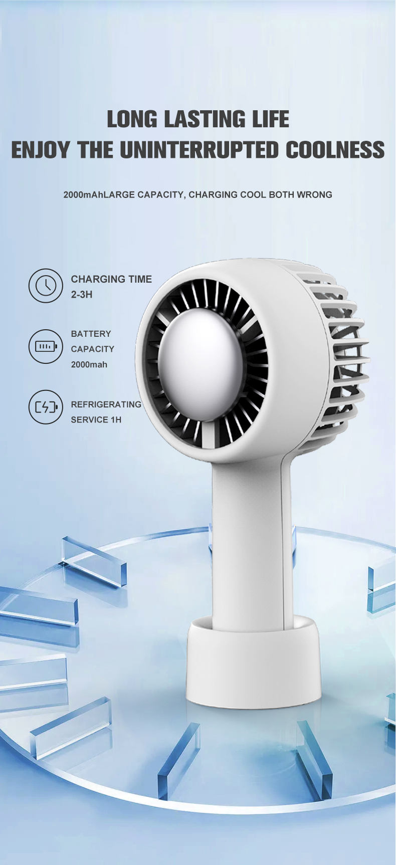 Handheld cooling fan-PinShop