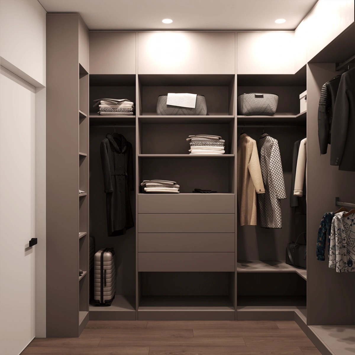 Closet storage baskets and hangers for a clean summer setup from PinShop